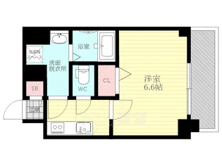 エスリード新大阪ザ・マーク【15階】の間取り
