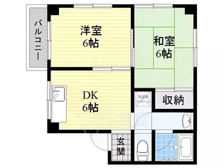 ウイステリア庄内【2階】の間取り