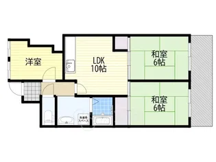 ジュネス堤【2階】の間取り