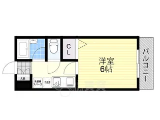 ボヌール加島【4階】の間取り