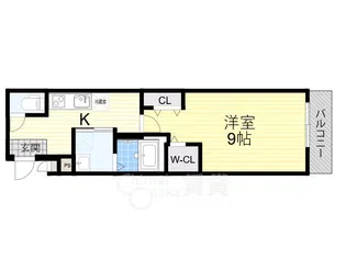 フジパレス上新庄駅北5番館【3階】の間取り