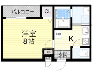 フジパレス上新庄駅北5番館【3階】の間取り