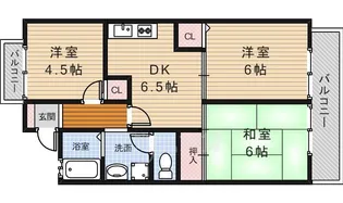 パディーフィールド【1階】の間取り