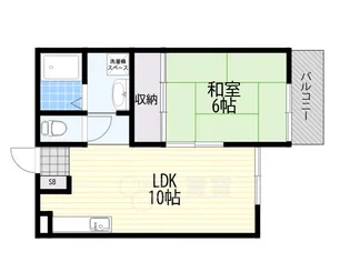 リンデン南桜塚Ⅱ【2階】の間取り