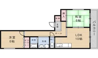 大阪府池田市神田1丁目【マンション】の間取り