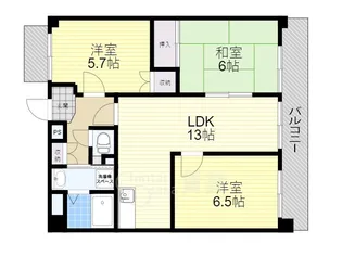 ケントマンション【4階】の間取り