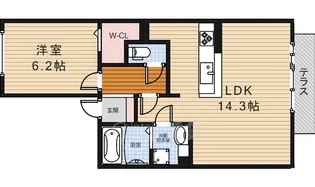 グランフリーデA棟【1階】の間取り