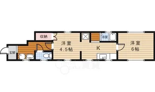 大阪府池田市畑1丁目【アパート】の間取り