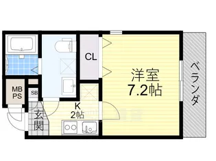 ウインズコート天神【1階】の間取り