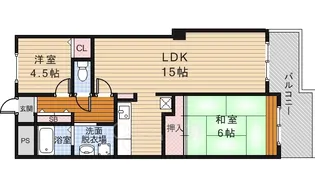リブレ待兼山【5階】の間取り