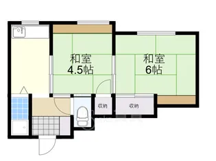 八番館【2階】の間取り