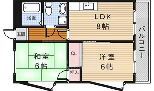 エレガンス桜の町【303号室】の間取り