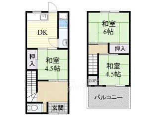 藤阪文化【1階】の間取り