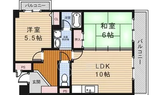 グリーンハイツ清風【2階】の間取り