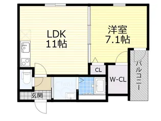 ハイム天神2【1階】の間取り