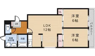 アムール石橋【3階】の間取り