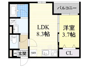 DOLCE VITA 池田【1階】の間取り