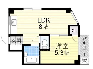 ロイヤルパレス桜の町【2階】の間取り