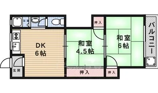 第二柳原マンション【2階】の間取り