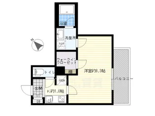 ウェルスクエア池田石橋【3階】の間取り