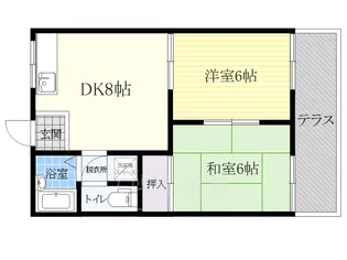 グリーンメドウ1【2階】の間取り