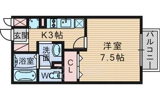 大阪府茨木市西豊川町【アパート】の間取り