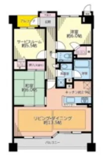 センチュリーハイツ【3階】の間取り