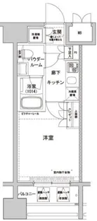 ライジングプレイス川崎【15階】の間取り