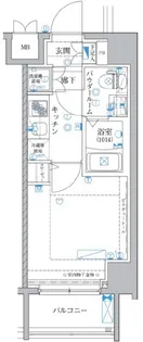 レアライズ川崎【8階】の間取り