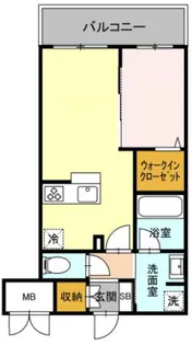 ゲートレジデンス鶴見【2階】の間取り