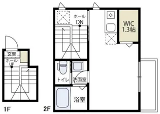 ラ・カゼッタM【2階】の間取り