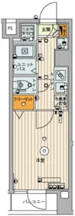 スカイコート武蔵新田【5階】の間取り