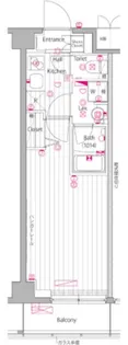 ガーラ・ヒルズ不動前【4階】の間取り