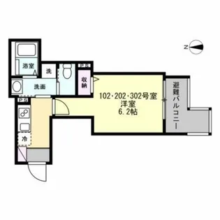 ベイルームソラーレ大師駅前【1階】の間取り