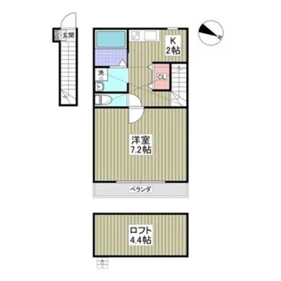 リュミエ西馬込【2階】の間取り