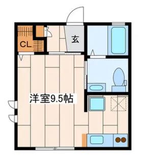グリーンリーフ弐番館【1階】の間取り