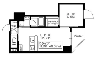 エフ・パークレジデンス東神奈川アネックス【3階】の間取り