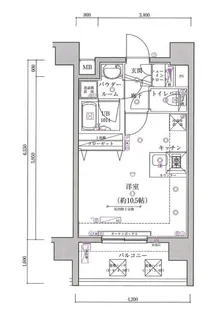 スパシエベルタ横浜【6階】の間取り