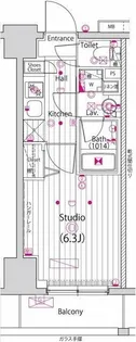 ガーラ・グランディ横濱関内【8階】の間取り