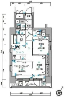 ゼクシア川崎【9階】の間取り