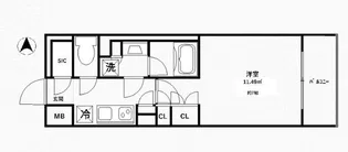 TFレジデンス川崎殿町WEST【6階】の間取り