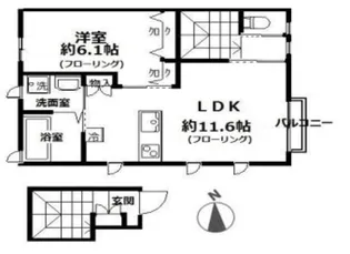 グランディール3番館【2階】の間取り