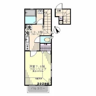 ウィスタリア・KA【2階】の間取り