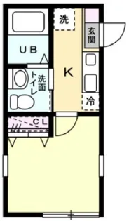 ベイルーム東白楽【1階】の間取り