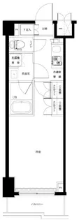 ルーブル蒲田十番館【4階】の間取り