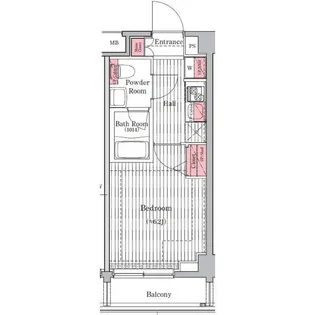 プレール・ドゥーク元住吉【4階】の間取り