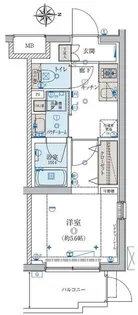 リヴシティ妙蓮寺【1階】の間取り