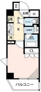 プレール・ドゥーク品川南大井【5階】の間取り