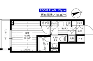 ステージファースト蒲田アジールコート【4階】の間取り
