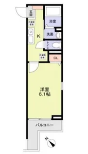 パルトネール岸谷【1階】の間取り